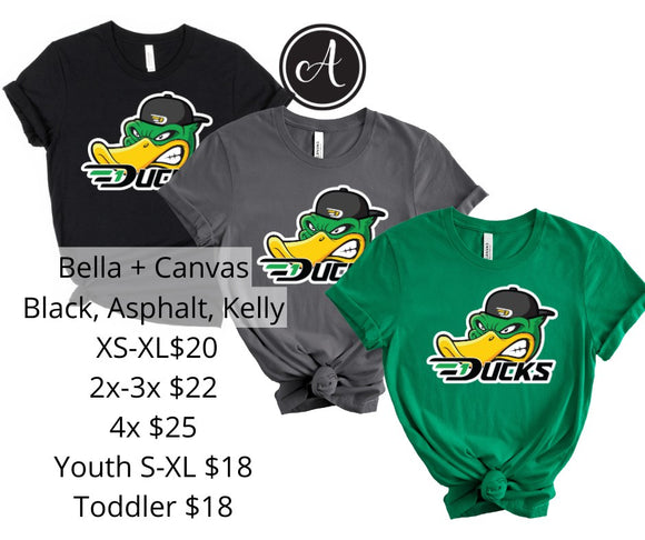 D1 Duck Face- Bella + Canvas Cotton Tshirt