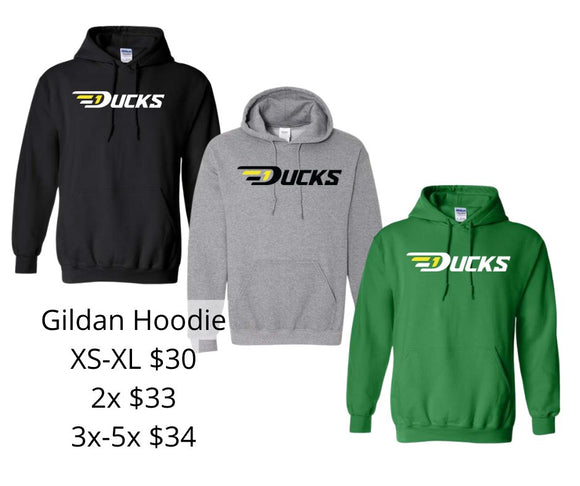 D1 Ducks Across Chest Hooded Sweatshirt