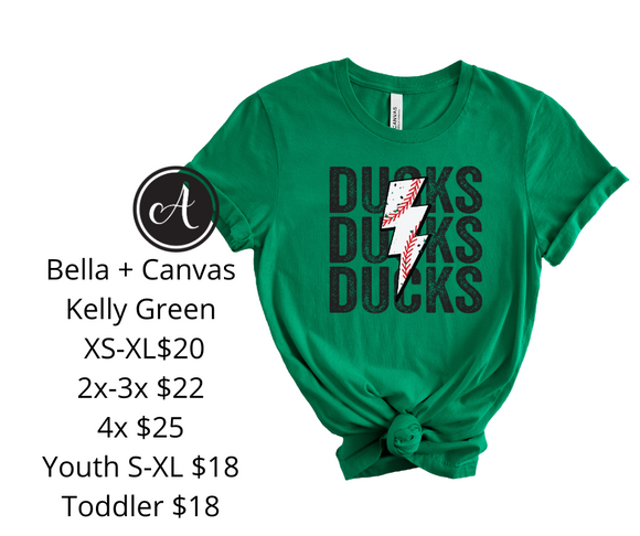 Ducks Stack Lightning - Bella + Canvas Short Sleeve